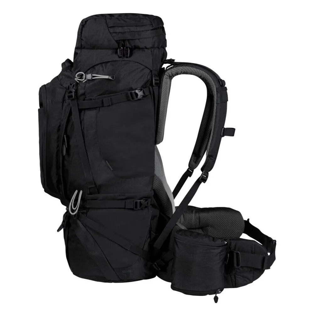 Jack Wolfskin Denali 75l Rucksack, Black Jack Wolfskin Denali 75l Rucksack, Black