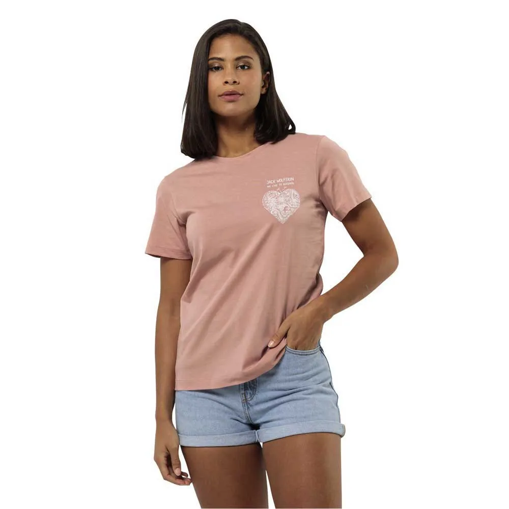 Jack Wolfskin Discover Heart Kurzarm-t-shirt Jack Wolfskin Discover Heart Kurzarm-t-shirt
