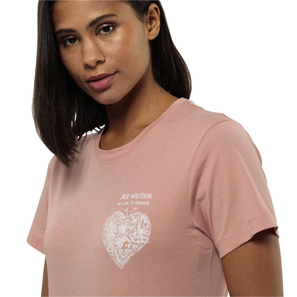 Jack Wolfskin Discover Heart Kurzarm-t-shirt Jack Wolfskin Discover Heart Kurzarm-t-shirt