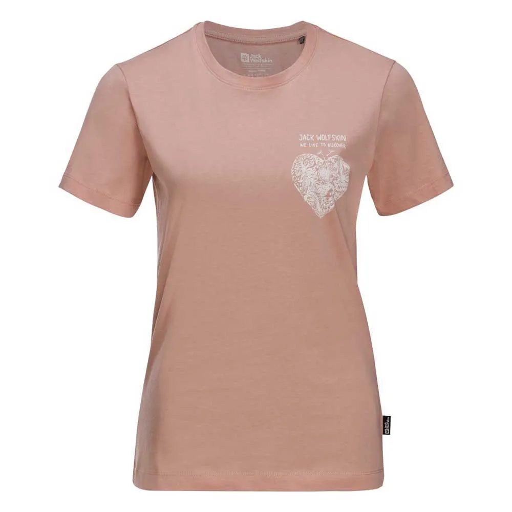 Jack Wolfskin Discover Heart Kurzarm-t-shirt Jack Wolfskin Discover Heart Kurzarm-t-shirt