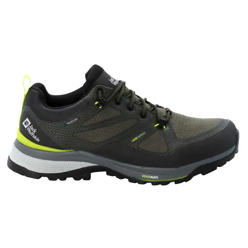 Jack Wolfskin Force Striker Texapore Wanderschuhe, Lime / dark green Jack Wolfskin Force Striker Texapore Wanderschuhe, Lime / dark green