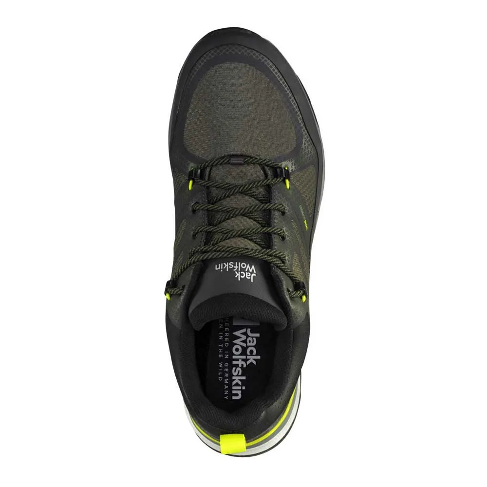 Jack Wolfskin Force Striker Texapore Wanderschuhe, Lime / dark green Jack Wolfskin Force Striker Texapore Wanderschuhe, Lime / dark green