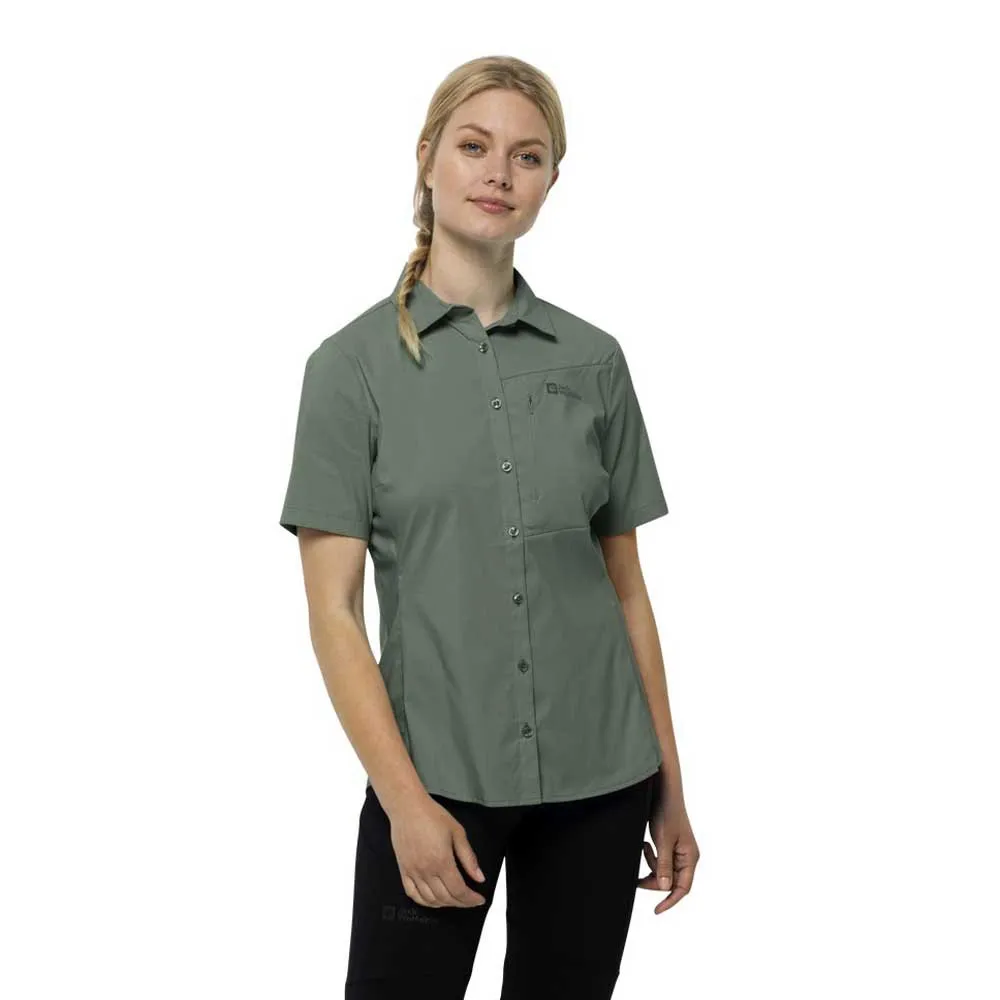 Jack Wolfskin Heidetal Kurzarmhemd, Picnic green Jack Wolfskin Heidetal Kurzarmhemd, Picnic green