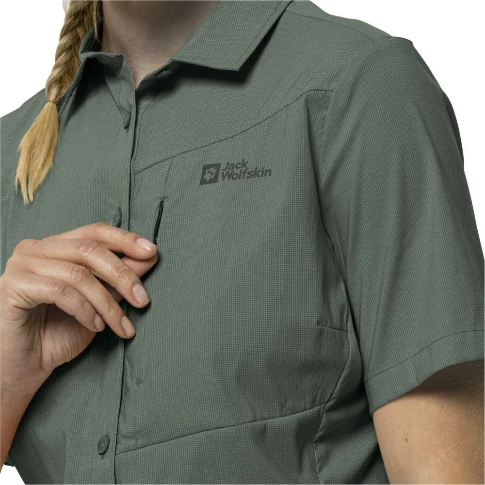 Jack Wolfskin Heidetal Kurzarmhemd, Picnic green Jack Wolfskin Heidetal Kurzarmhemd, Picnic green