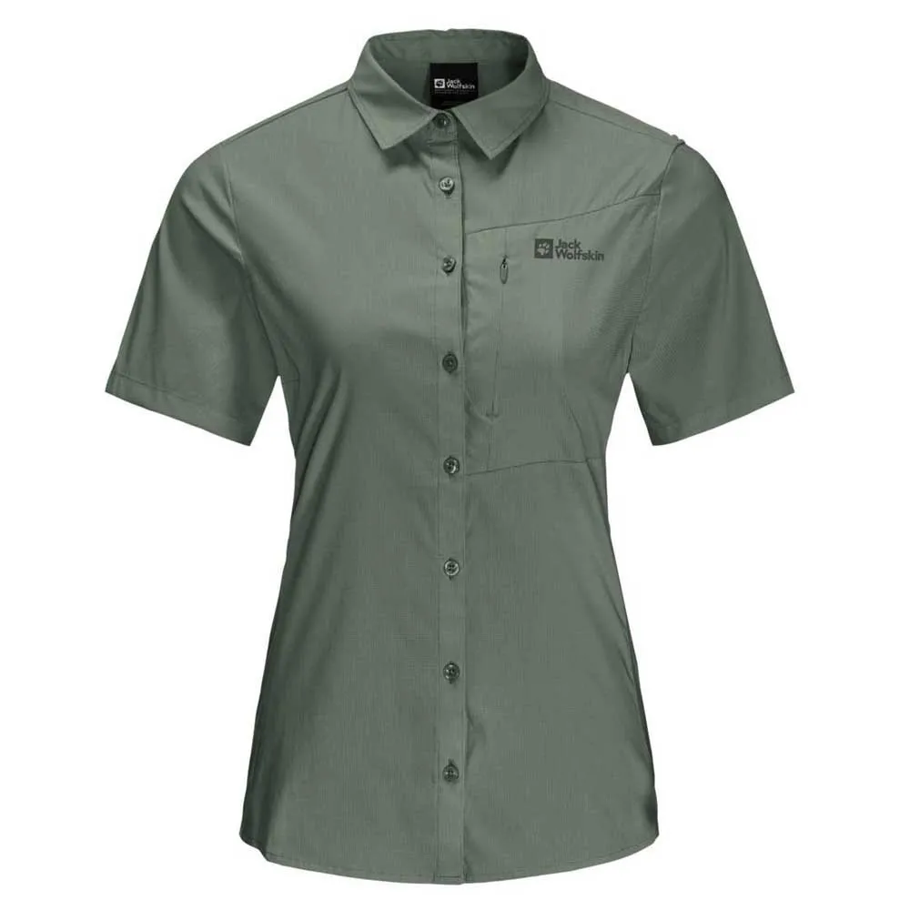 Jack Wolfskin Heidetal Kurzarmhemd, Picnic green Jack Wolfskin Heidetal Kurzarmhemd, Picnic green