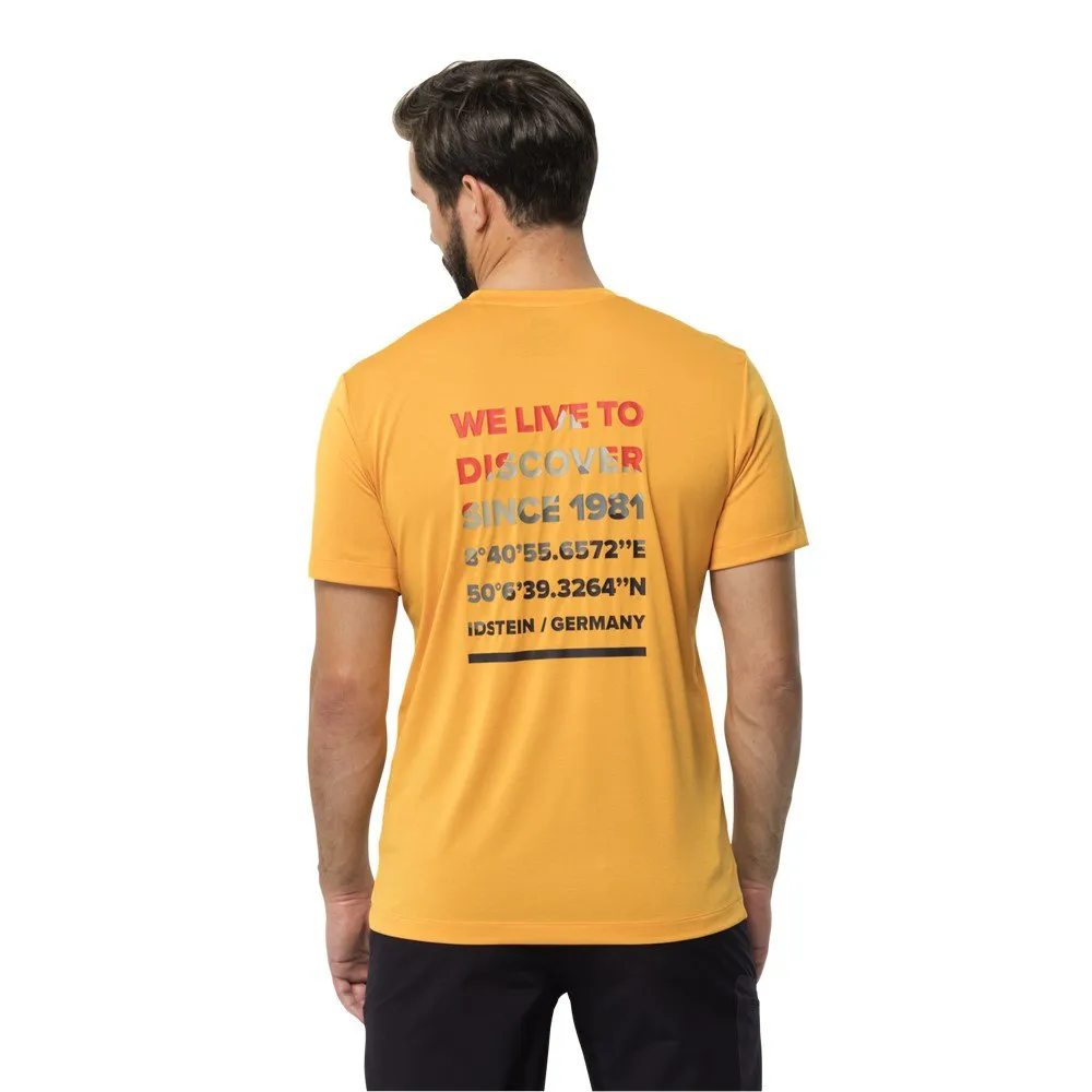 Jack Wolfskin Hiking Kurzarm-t-shirt, Orange pop Jack Wolfskin Hiking Kurzarm-t-shirt, Orange pop
