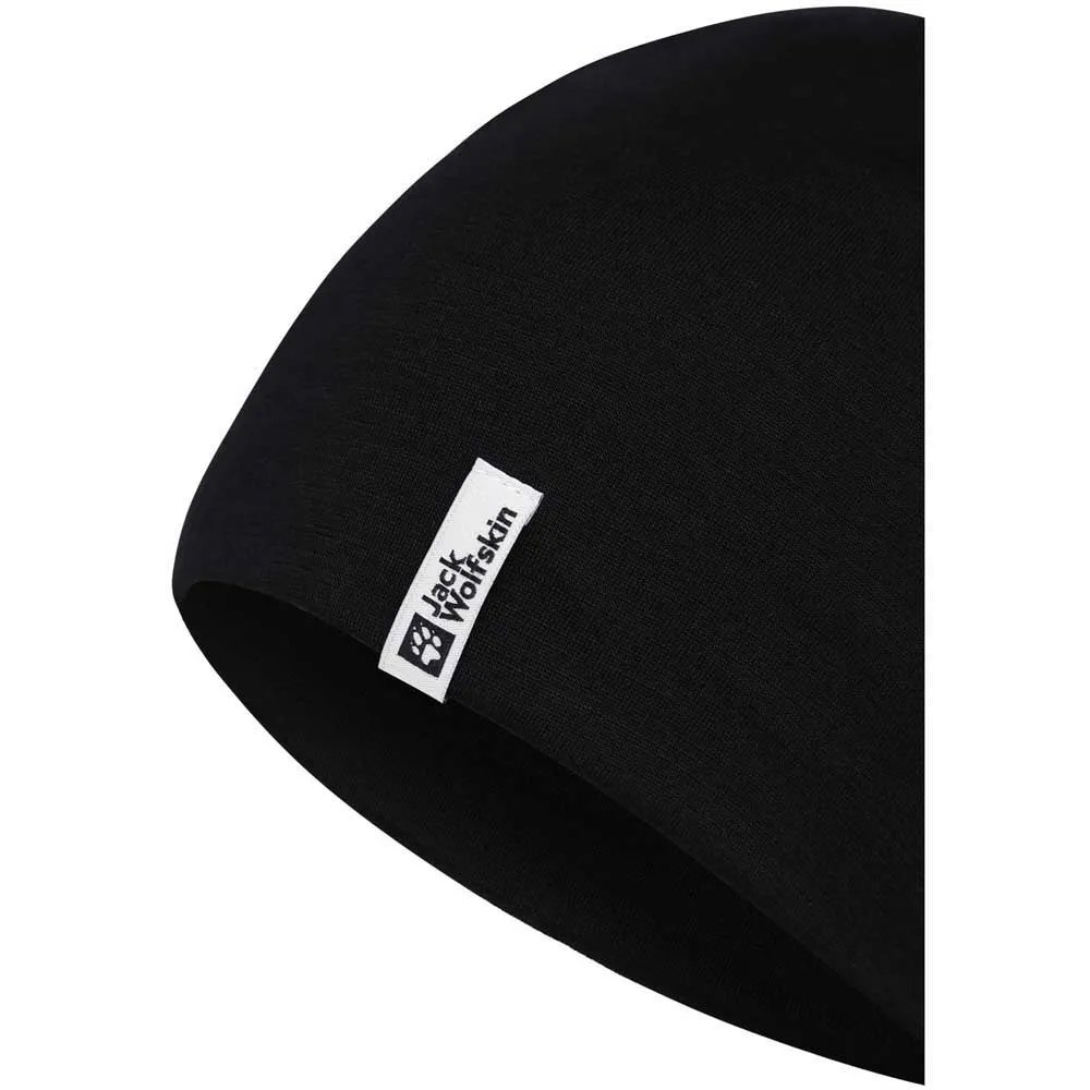 Jack Wolfskin Merino Mütze, Black