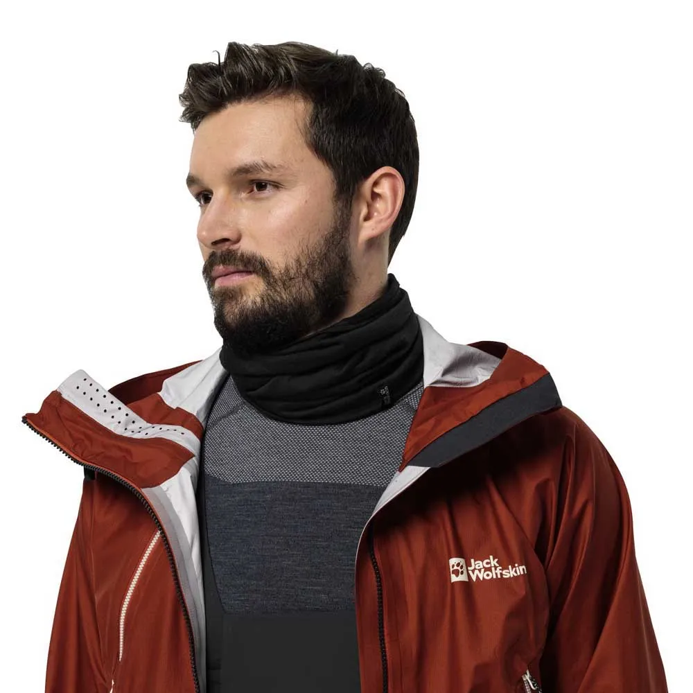 Jack Wolfskin Merino Nackenwärmer, Black