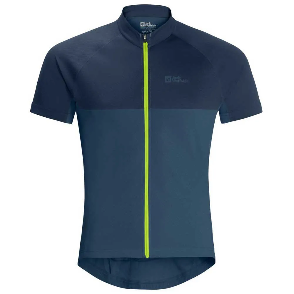 Jack Wolfskin Morobbia Fz Kurzarm-t-shirt, Blue daze