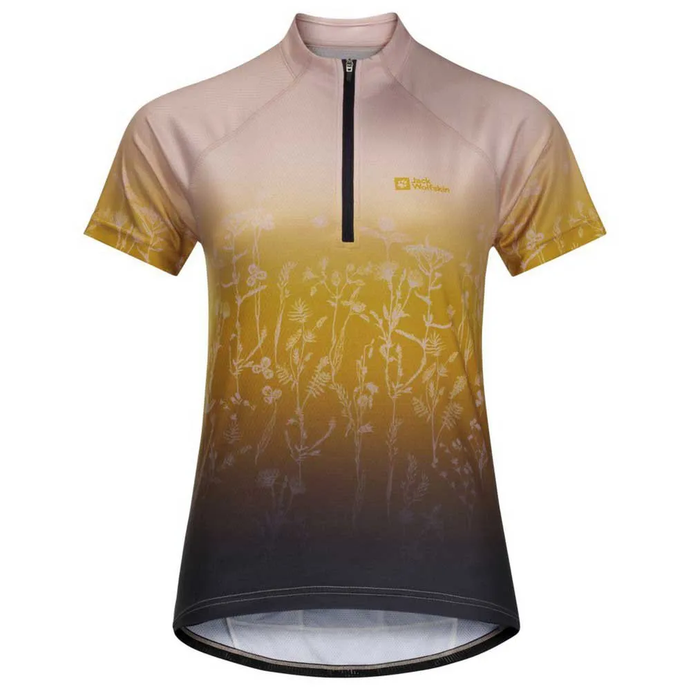 Jack Wolfskin Morobbia Half Zip Print Kurzarm-t-shirt Jack Wolfskin Morobbia Half Zip Print Kurzarm-t-shirt