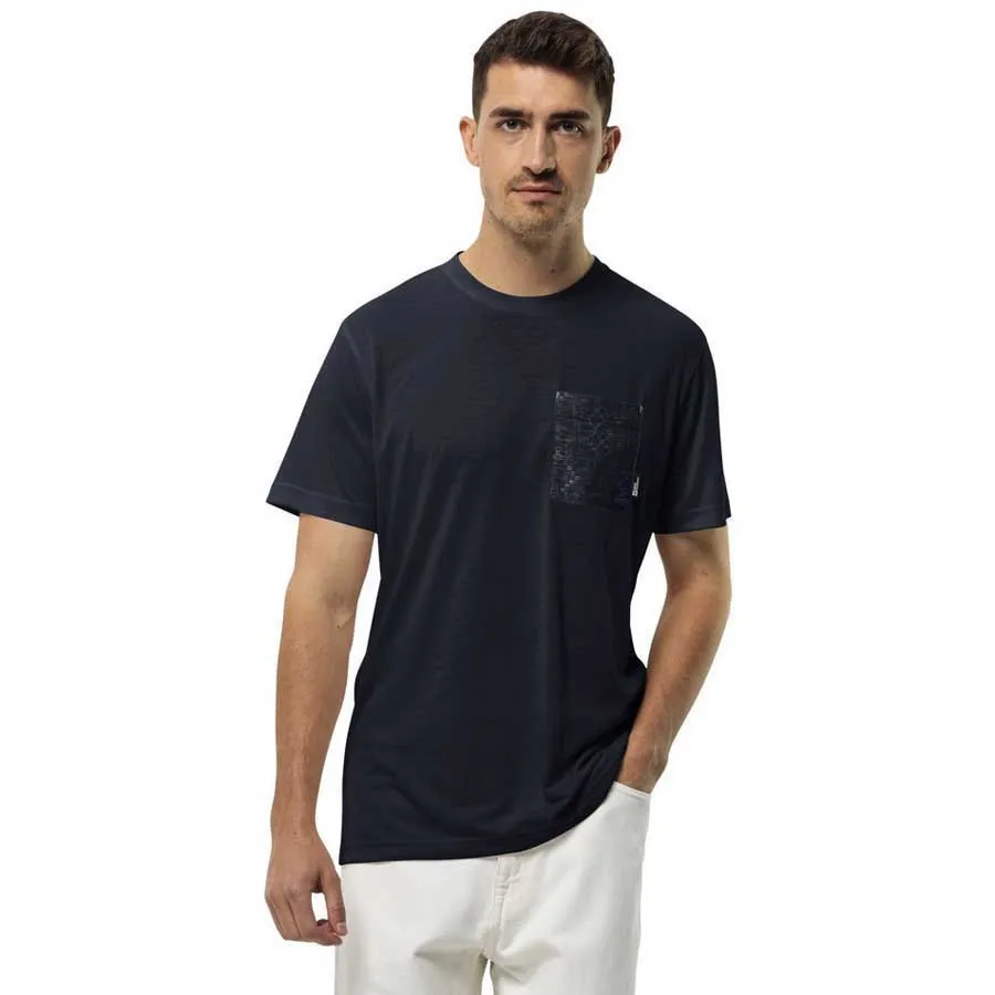 Jack Wolfskin Pocket Karana Kurzarm-t-shirt, Night blue Jack Wolfskin Pocket Karana Kurzarm-t-shirt, Night blue