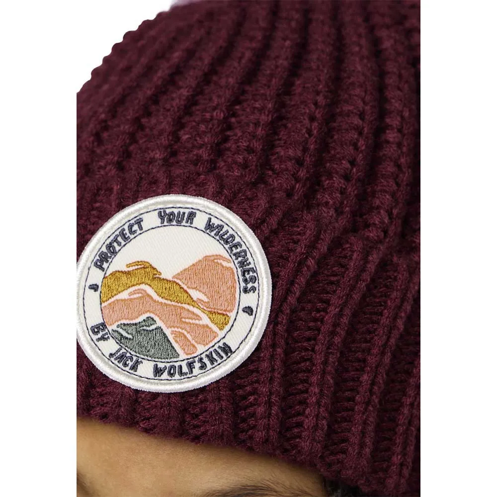 Jack Wolfskin Pompom Badge Mütze Jack Wolfskin Pompom Badge Mütze
