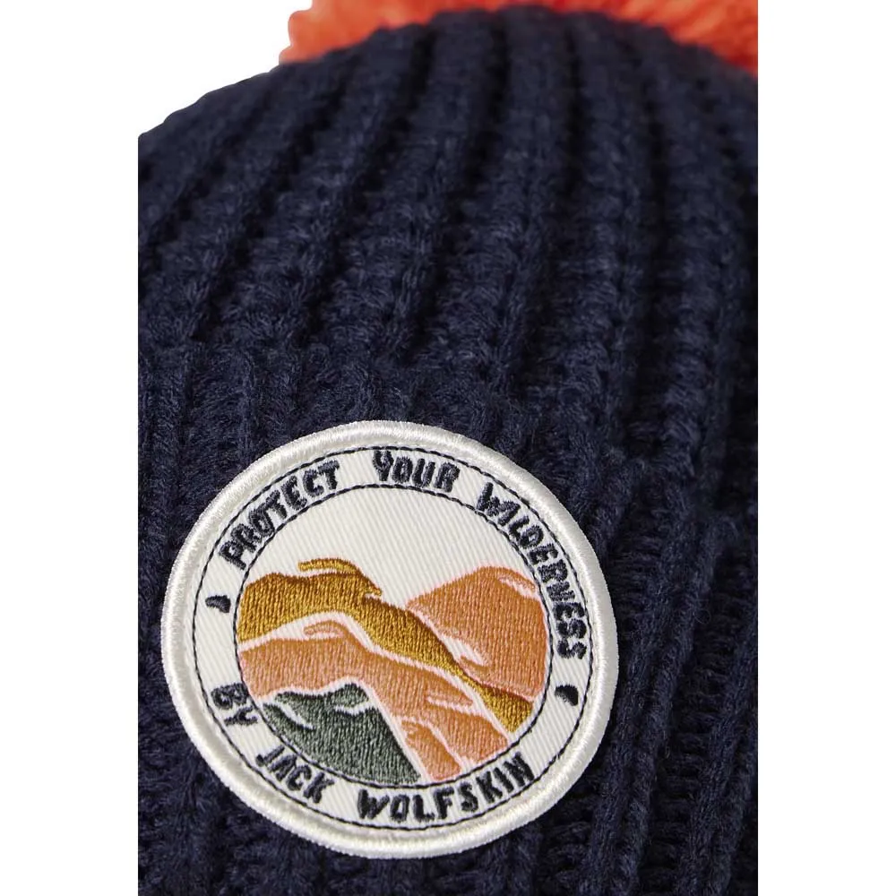 Jack Wolfskin Pompom Badge Mütze Jack Wolfskin Pompom Badge Mütze