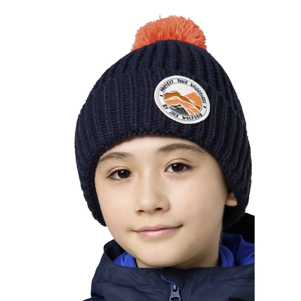Jack Wolfskin Pompom Badge Mütze Jack Wolfskin Pompom Badge Mütze