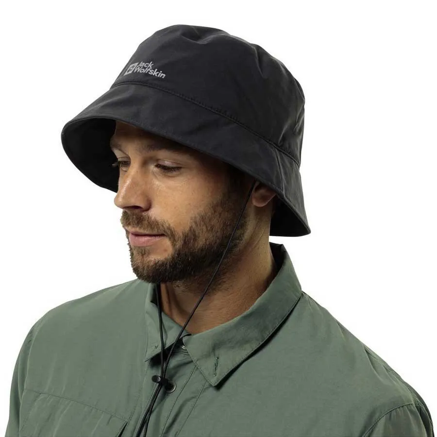 Jack Wolfskin Rain Bucket Hut, Black Jack Wolfskin Rain Bucket Hut, Black