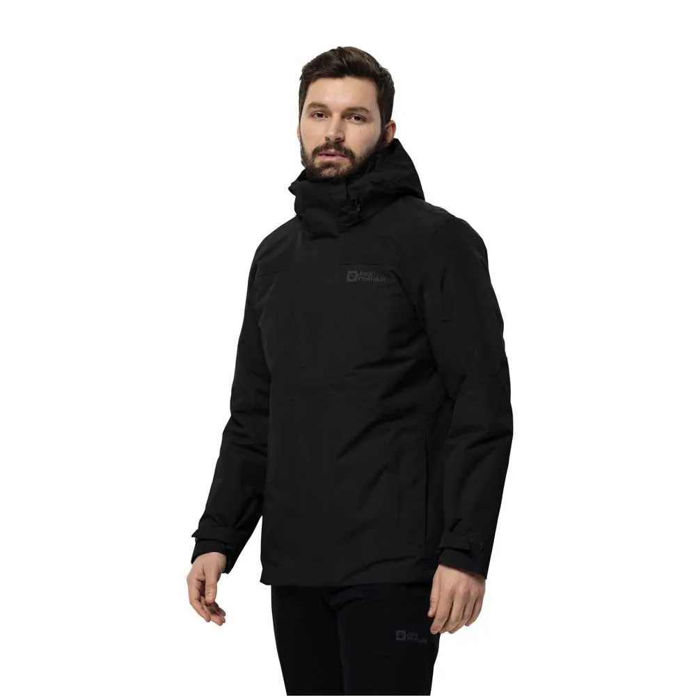 Jack Wolfskin Romberg 3in1 Jacke, Black Jack Wolfskin Romberg 3in1 Jacke, Black