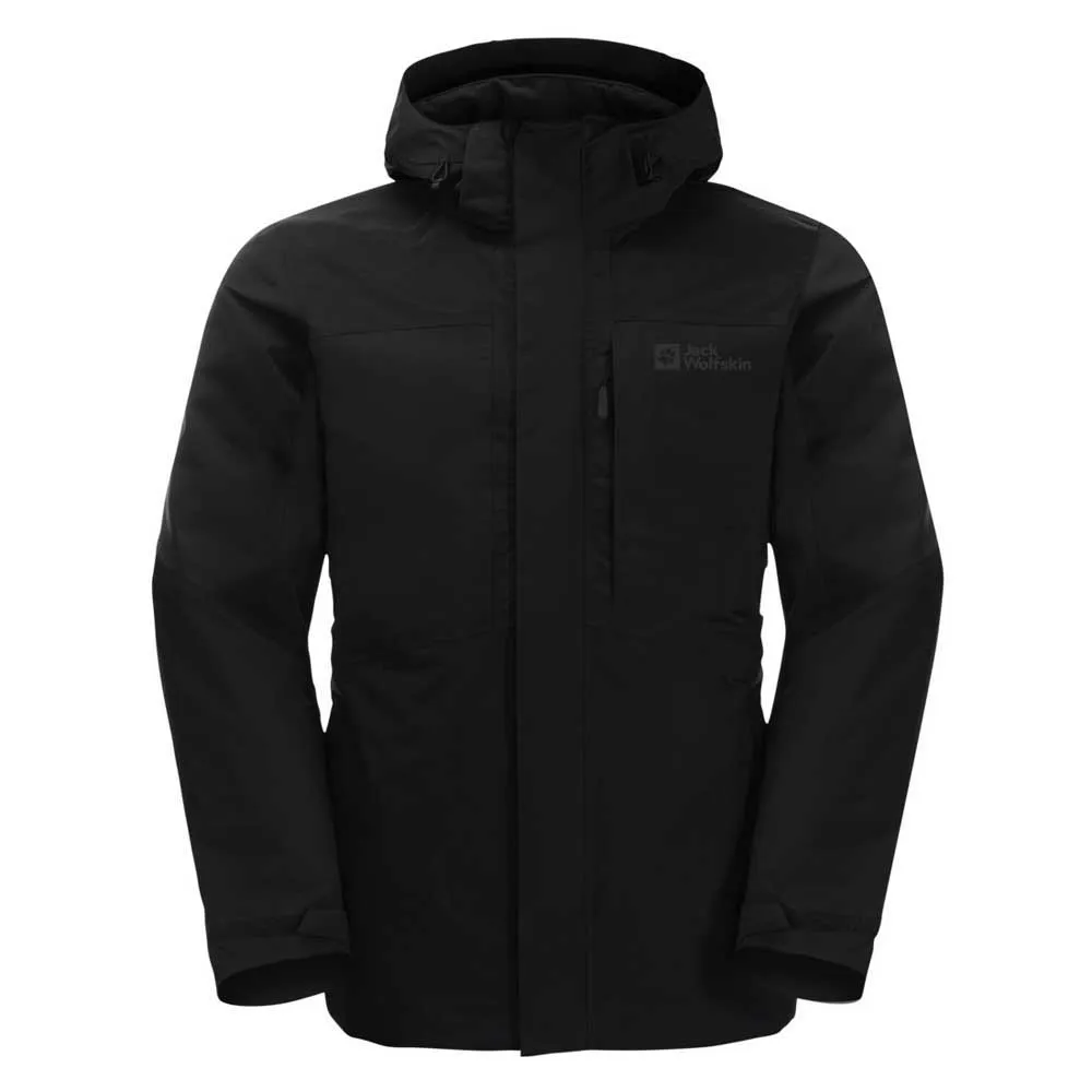 Jack Wolfskin Romberg 3in1 Jacke, Black Jack Wolfskin Romberg 3in1 Jacke, Black