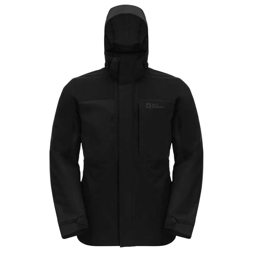 Jack Wolfskin Romberg 3in1 Jacke, Black Jack Wolfskin Romberg 3in1 Jacke, Black