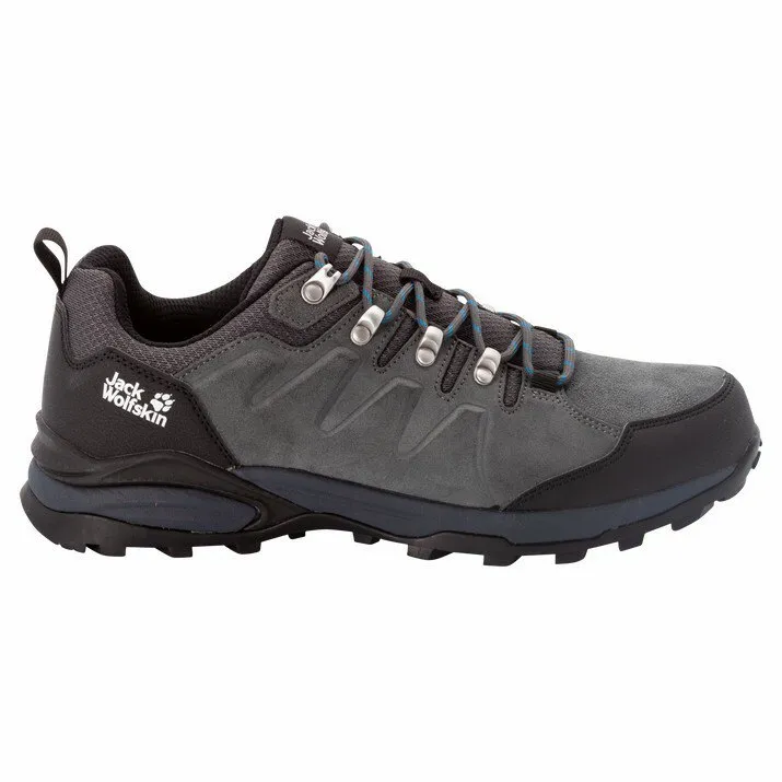 Jack Wolfskin Shoes Refugio Texapore Low Wanderschuhe Refurbished, Grey / black