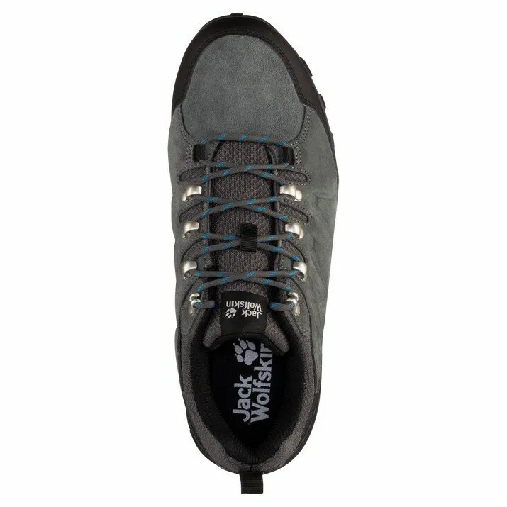 Jack Wolfskin Shoes Refugio Texapore Low Wanderschuhe Refurbished, Grey / black