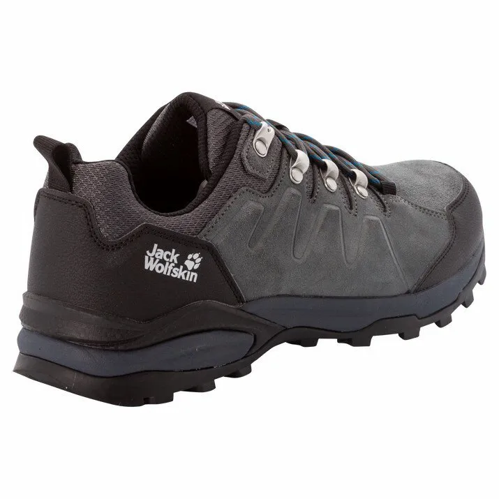 Jack Wolfskin Shoes Refugio Texapore Low Wanderschuhe Refurbished, Grey / black
