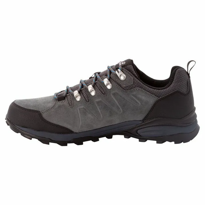 Jack Wolfskin Shoes Refugio Texapore Low Wanderschuhe Refurbished, Grey / black