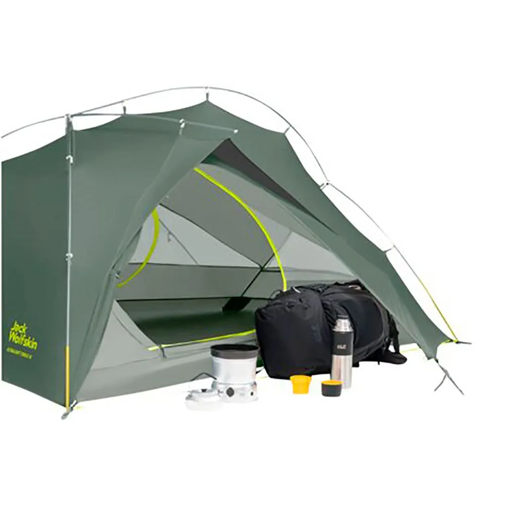Jack Wolfskin Stratos Lite Iii Zelt, Hedge green, 3PL Jack Wolfskin Stratos Lite Iii Zelt, Hedge green, 3PL