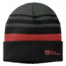 Jack Wolfskin Stripy Knit Mütze, Slate green, M