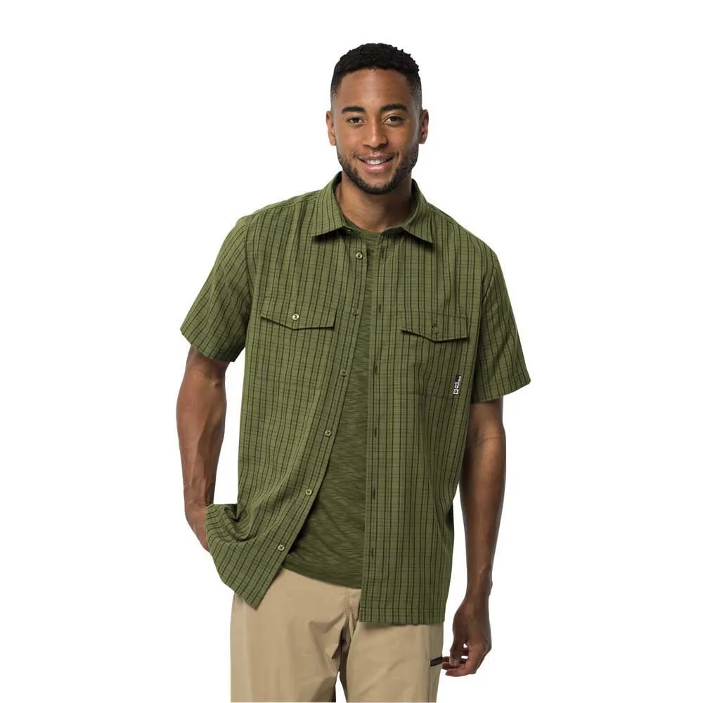 Jack Wolfskin Thompson Kurzarmhemd, Bay leaf check Jack Wolfskin Thompson Kurzarmhemd, Bay leaf check