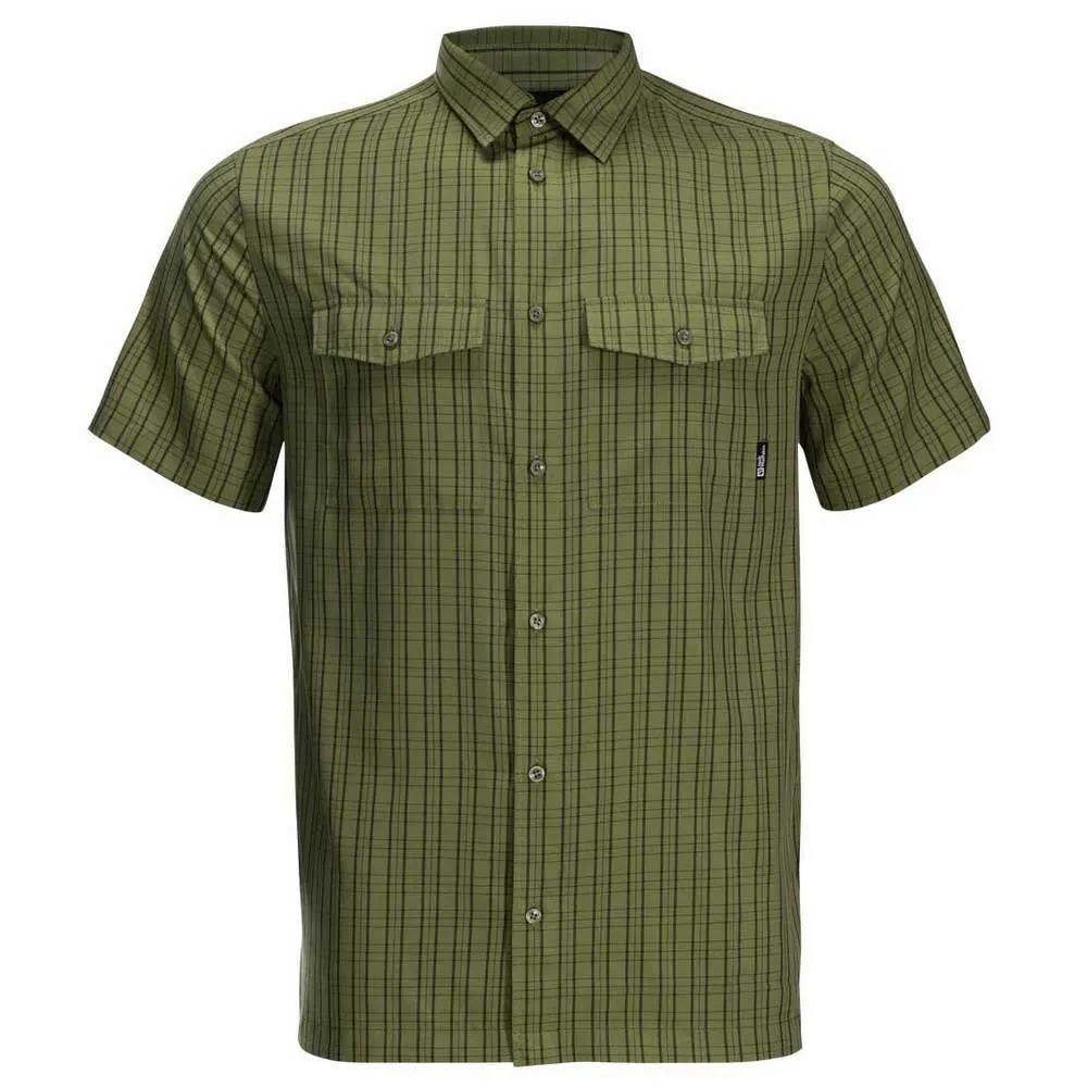 Jack Wolfskin Thompson Kurzarmhemd, Bay leaf check Jack Wolfskin Thompson Kurzarmhemd, Bay leaf check