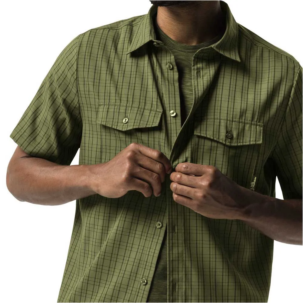 Jack Wolfskin Thompson Kurzarmhemd, Bay leaf check Jack Wolfskin Thompson Kurzarmhemd, Bay leaf check