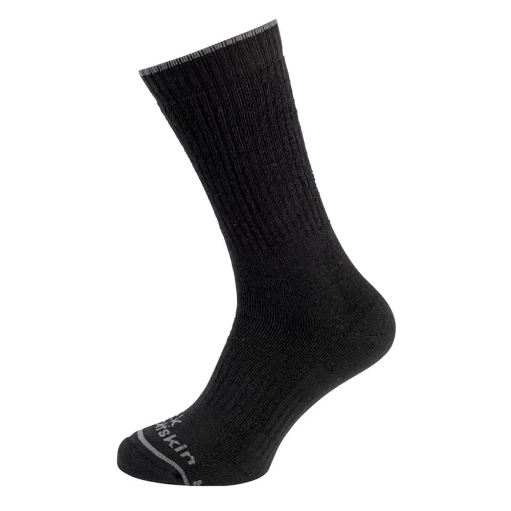 Jack Wolfskin Trek Merino Lange Socken, Black Jack Wolfskin Trek Merino Lange Socken, Black