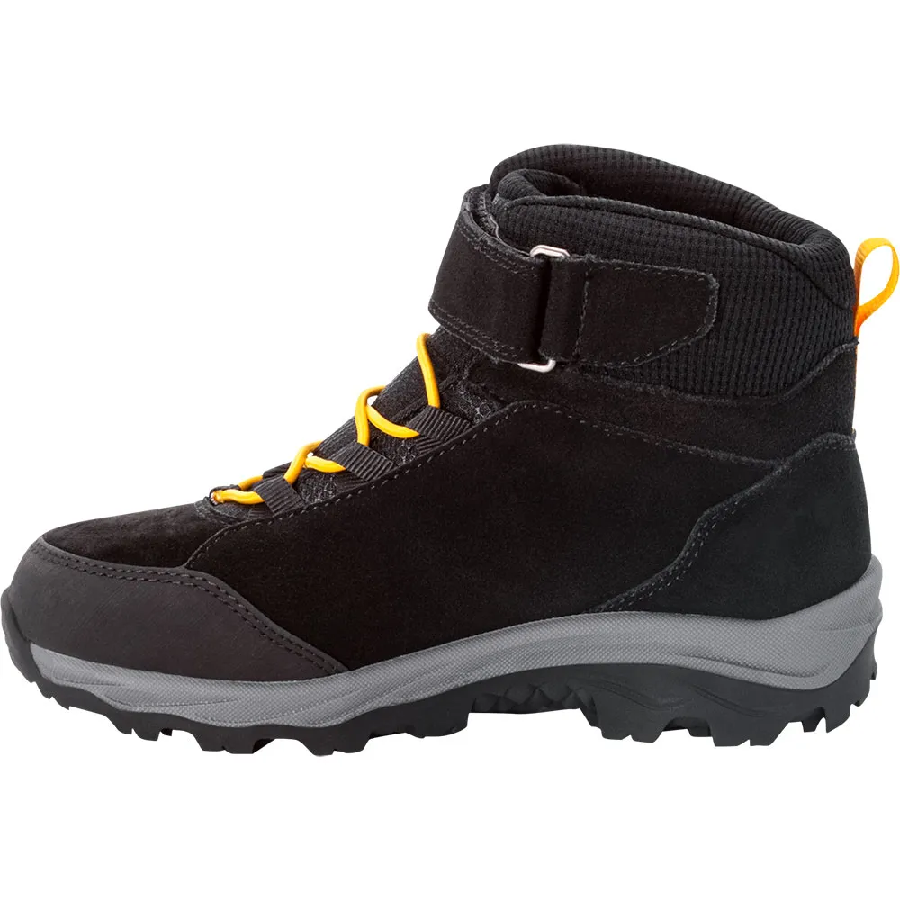 Jack Wolfskin Vojo Lt Texapore Mid Wanderstiefel, Black / burly yellow xt, EU 31