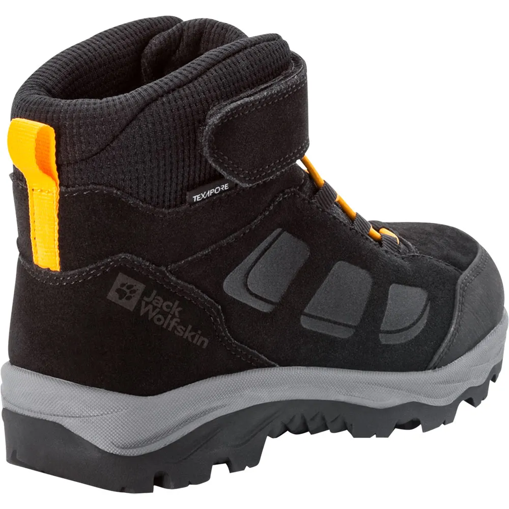Jack Wolfskin Vojo Lt Texapore Mid Wanderstiefel, Black / burly yellow xt, EU 31