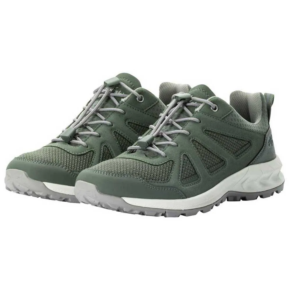 Jack Wolfskin Woodland 2 Vent Low Wanderschuhe, Hedge green, EU 42