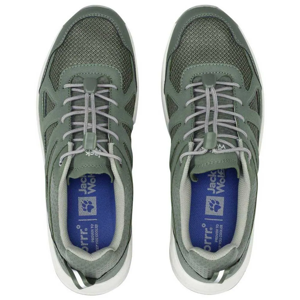 Jack Wolfskin Woodland 2 Vent Low Wanderschuhe, Hedge green, EU 42
