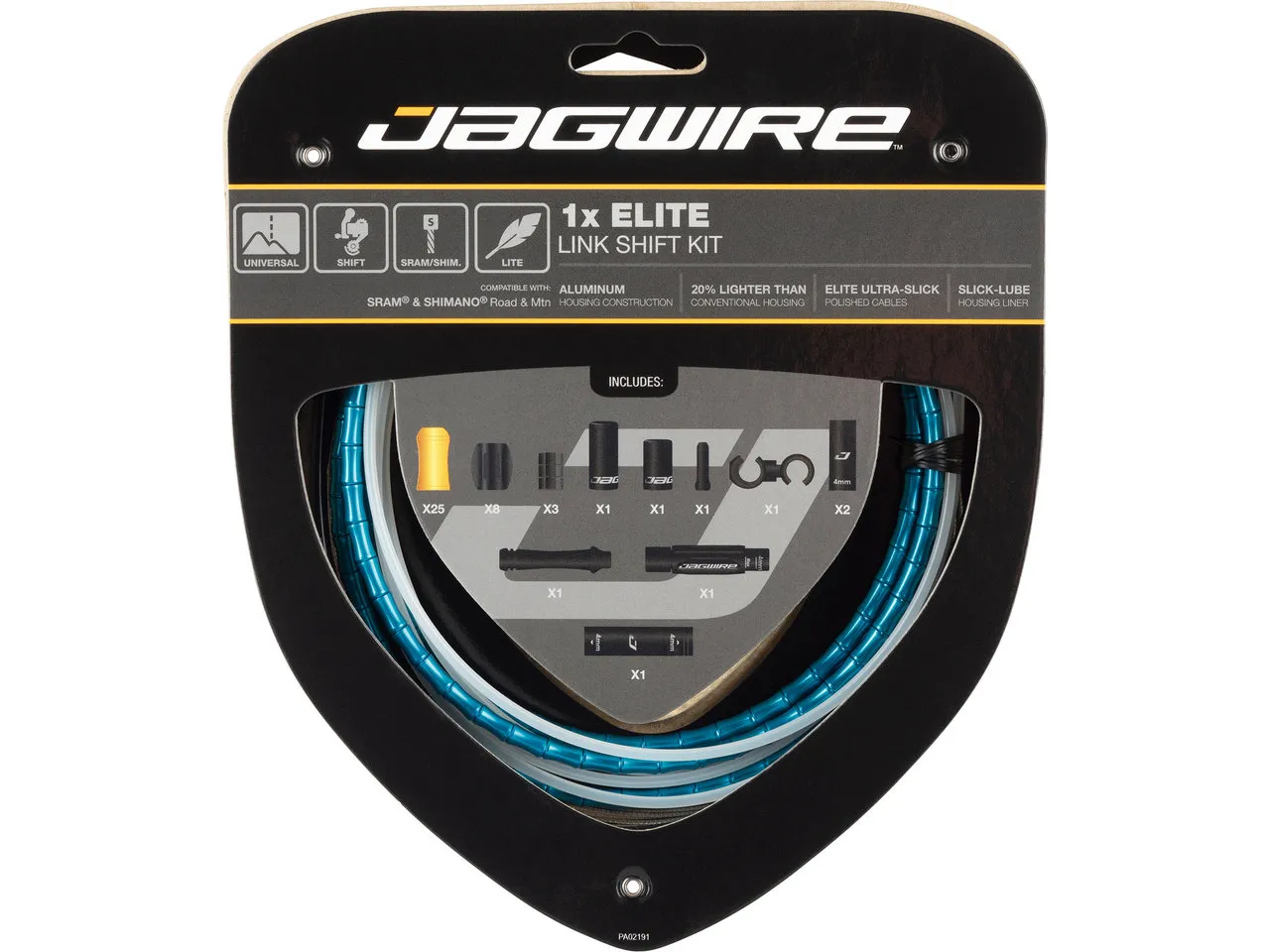 Jagwire 1X Elite Link Schaltzugset, Blau, one_size Jagwire 1X Elite Link Schaltzugset, Blau, one_size