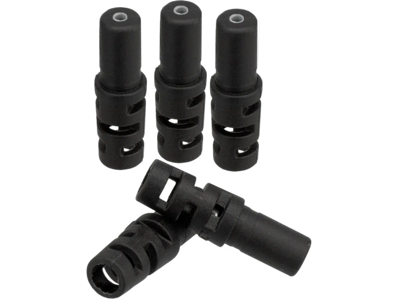 Jagwire Anti-Knick Endkappen für Schaltzugaußenhülle, Black, 4mm Jagwire Anti-Knick Endkappen für Schaltzugaußenhülle, Black, 4mm