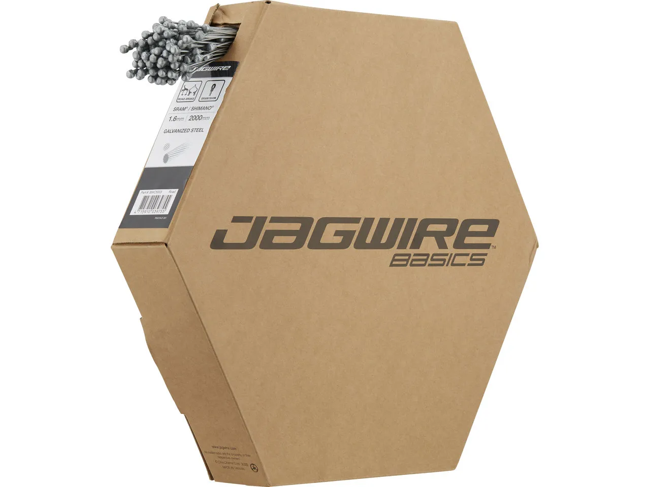 Jagwire Basics Bremszug für Shimano/SRAM Road - 100 Stück, Black, One Size Jagwire Basics Bremszug für Shimano/SRAM Road - 100 Stück, Black, One Size