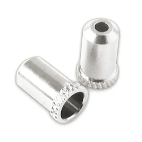 Jagwire Endstücke Workshop Guide Stopper-Chrome-Brass 50pcs Unisex, silber, TU Jagwire Endstücke Workshop Guide Stopper-Chrome-Brass 50pcs Unisex, silber, TU