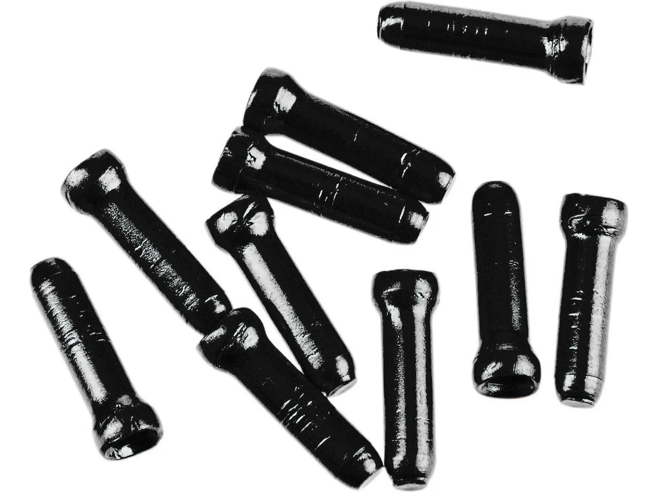 Jagwire Endtüllen für Brems-/Schalt-Innenzug - 10 Stück, Black, 1.8mm Jagwire Endtüllen für Brems-/Schalt-Innenzug - 10 Stück, Black, 1.8mm