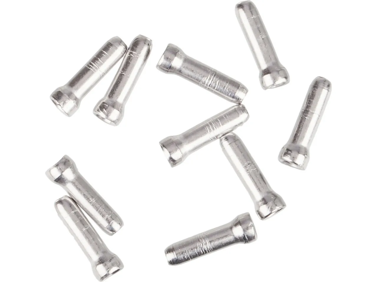 Jagwire Endtüllen für Brems-/Schalt-Innenzug - 10 Stück, Silver, 1.8mm Jagwire Endtüllen für Brems-/Schalt-Innenzug - 10 Stück, Silver, 1.8mm
