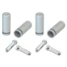 Jagwire Kabelendhülse 48 Einheiten, Silver, 4/5mm