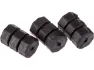 Jagwire Rahmenschützer Cable Donuts - 3 Stück, Schwarz, one_size
