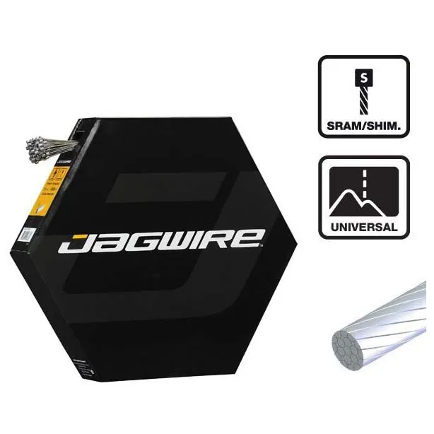 Jagwire Slick Stainless Sram Schaltzug 100 Einheiten, Silver, 1.1 x 2300mm Jagwire Slick Stainless Sram Schaltzug 100 Einheiten, Silver, 1.1 x 2300mm