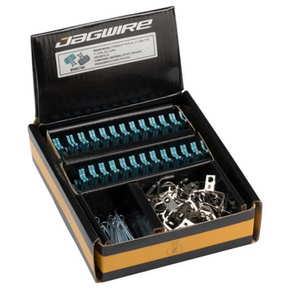 Jagwire Sram Code Guide Re Organische Scheibenbremsbeläge 25 Paare, Blue, One Size Jagwire Sram Code Guide Re Organische Scheibenbremsbeläge 25 Paare, Blue, One Size