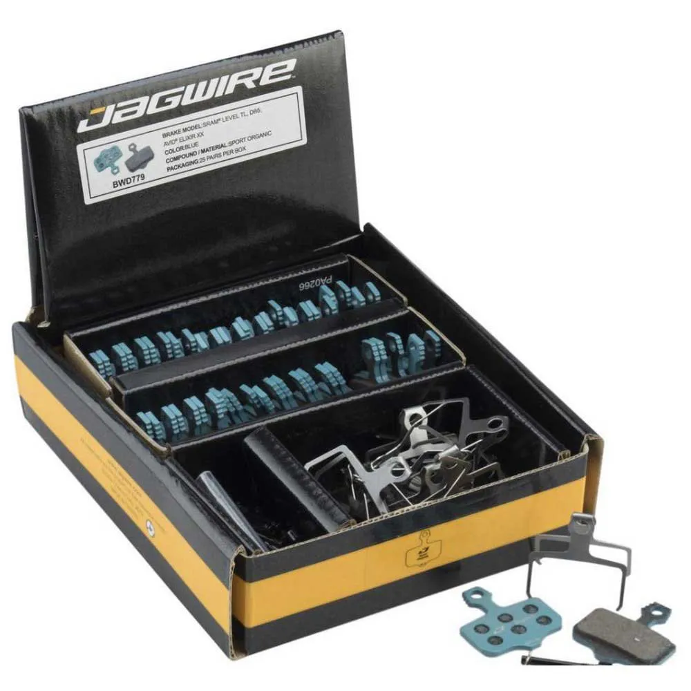 Jagwire Sram Level Elixir Organische Scheibenbremsbeläge 25 Paare, Blue, One Size Jagwire Sram Level Elixir Organische Scheibenbremsbeläge 25 Paare, Blue, One Size