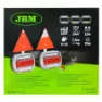 Jbm Magnetisches Set Mit 2 Led-piloten Und 2 Rückstrahlern, Black / green, One Size