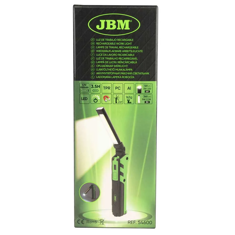 Jbm Mini Articulated Magnetic Led 360lm Taschenlampe, Black / green, One Size Jbm Mini Articulated Magnetic Led 360lm Taschenlampe, Black / green, One Size