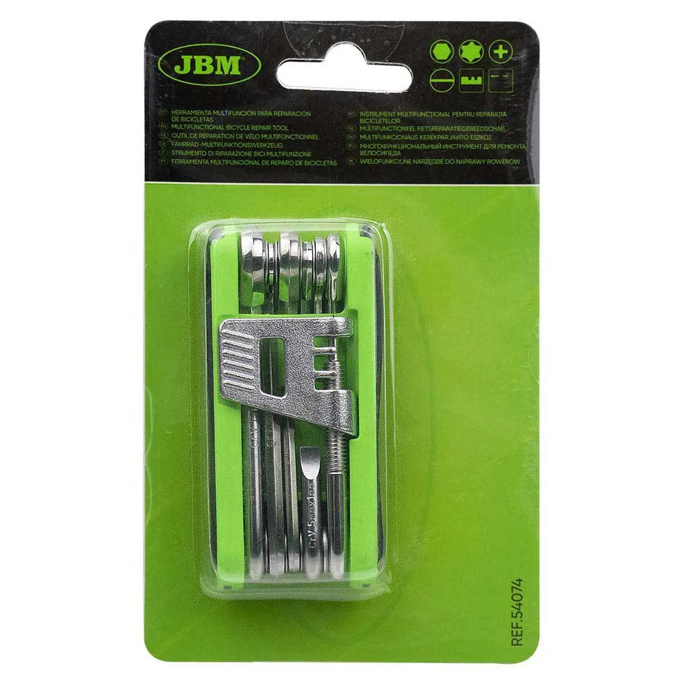 Jbm Multifunktionswerkzeug Für Fahrradreparatur, Black / green, One Size Jbm Multifunktionswerkzeug Für Fahrradreparatur, Black / green, One Size